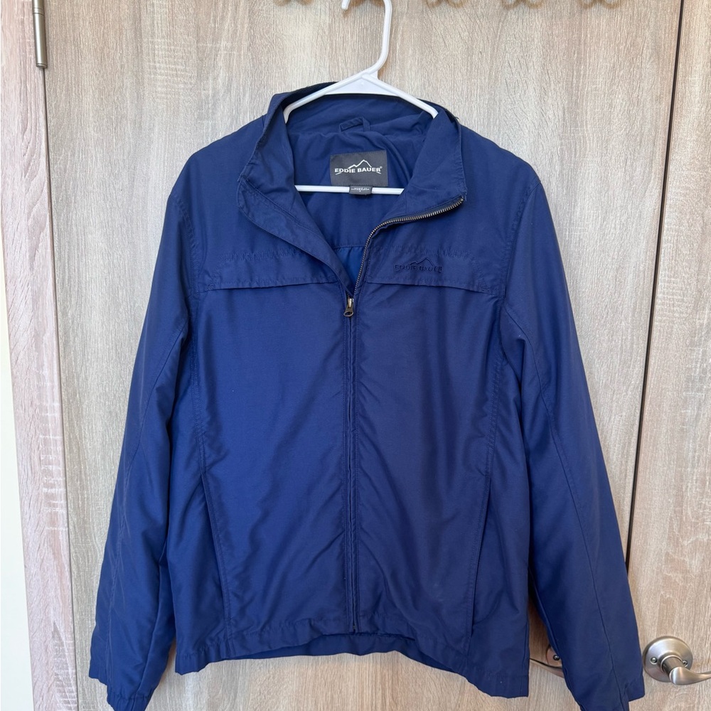 Eddie Bauer Men's Navy Windbreaker